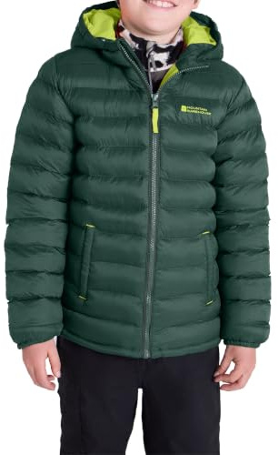 Mountain Warehouse Seasons Giacca Trapuntata per Ragazzi E Ragazze - Giacca Imbottita in Microfibra, Giacca da Pioggia per Bambini, Giacca Invernale da Bambini Isolante Kaki 11-12 Anni