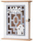 Doafoce Schlüsselkasten Holz Schlüsselbox mit 6 Schlüsselhaken Schlüsselschrank Europäischen Hohles Design Schlüsselablage Wand Deko für Eingang, Flur, Büro 28,5x22x7cm