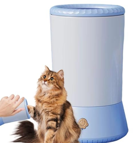 Automatischer Hundepfotenreiniger, per USB wiederaufladbarer Hundepfotenreiniger mit weichem Silikon, 360 ° Rundum-Pfotenreiniger, sanft zur Hundepfoten-Unterlegscheibe für Massage, Fellpflege,