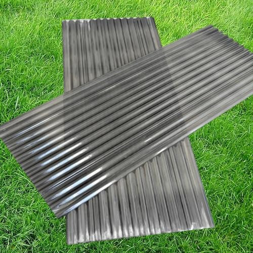 CVERTHAF Lamiera ondulata per coperture, 2 mm, 5 Pezzi, in Fibra di Vetro Resistente agli Urti, lastra di Copertura Sostitutiva Fai da Te, Facile da Piegare e Tagliare, Rivestimento, Pannelli di Illu