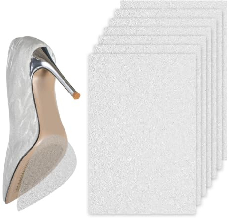 Gsbnjuy 8 Pcs Shoe Sole Protector Shoe Bottom Transparent Shoes Grip | Non-Slip Heel Protectors, Self-Adhesive, Cuttable Sole Pads, for Women, Men, High Heels, Leather Shoes, Sneaker