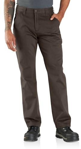 Carhartt Men's Relaxed Straight Twill Dungaree, Dark Coffee, W34 x L30