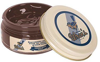 Wren's Leather Cream Classic – Schuhcreme & Schuhpflege für Glattleder & Genarbtes Leder – Hochwertige Lederpflege & Lederschuhcreme Seit 1889 (Mittelbraun)