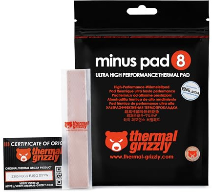 Thermal Pads Thermal Grizzly Minus Pad 8 with 2 Units 120x20x0.5mm TG-MP8-120-20-05-2R