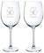 Copas de vino personalizadas para regalar, copas grabadas con la edad y el nombre que tu quieras - Regalo de cumpleaños - Copas de vino de cristal - Set de 2 copas de vino para regalar