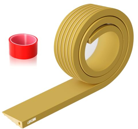 LIEKUMM 1 cm Height Rubber Threshold Ramp, 1000 kg Load Capacity Wheelchair Ramp, Indoor & Outdoor Threshold Ramps for Doorways, Ramps for Mobility Scooter, Electric Wheelchair, Garage, Kerb, Yellow