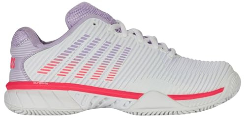 K-Swiss Femme Hypercourt Express 2 Chaussures de Tennis, Blanc Orchdptl Nblz, 39.5 EU