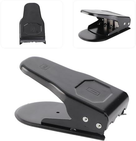 Halearo Universal 3-i-1 SIM-kortskärarsats, kompakt verktyg för skärning standard mikronanometer SIM-kort, lätt att använda med zinklegeringsmaterial, inkluderar 3 adaptrar och 1 nål