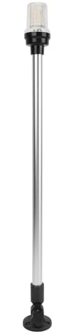BTOSEP Båtlampa 61 cm LED ljus navigation för yachter och fiskebåtar aluminiumlegering bas (svart)