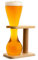 CKB LTD Vaso de Vidrio de Yarda con Soporte para Cerveza, Vaso de Cerveza