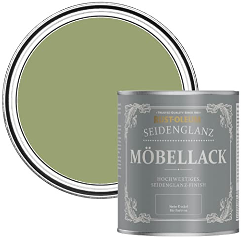 Rust-Oleum Green Furniture & Skirting Board Paint in Satin Finish - Familiar Ground 750ml