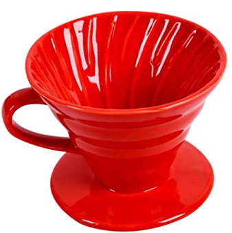 Yardenfun Cafetera De Rojo Filtro De Café Manual Para Tazas Kettle Creativo y Práctico Para Hogar y Oficina