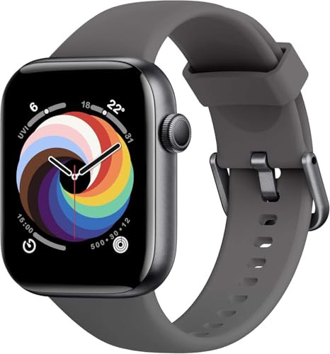 Smartwatch Damen Herren, 1,85 HD Touch Fitnessuhr mit Telefonfunktion, 140+Sportmodi Smart Watch Fitness Tracker mit Pulsmesser Schlafmonitor Schrittzähler, IP68 Wasserdicht Sportuhr für iOS Android