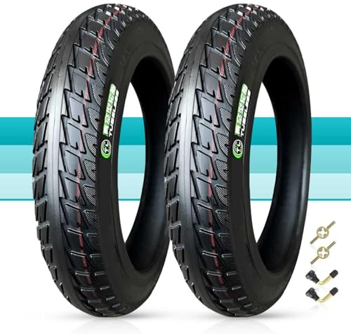 14x2.125 Tire, Electric Bike Tubeless Tire 14-2.125 57-254 All Season Anti Skid Puncture Resistant Durable Rubber 14 2.125 250 kPa 36–50 PSI for Folding E-Bikes(2PCS)
