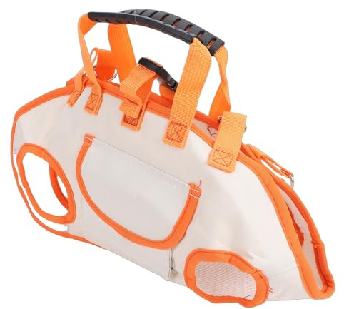 Cosiki Harnais Robuste pour Chien, Sac de Transport pour Animaux de Compagnie avec Laisse, Bandoulière Réglable, capacité Spacieuse, pour Petits Animaux de Compagnie, Matériau en Nylon Gris (M)