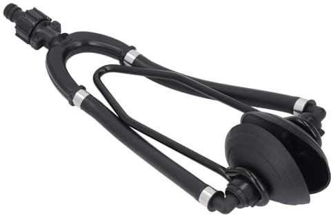 FTVOGUE Enjuague para Motor de Barco Enjuague para Motor Fueraborda de Acero y Caucho con Resorte con Alimentación Dual Conector de Manguera de 5 8 Pulgadas Ventosa Redonda para Mantenimiento de