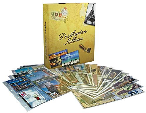 Postkartensammelalbum: Grundausstattung mit 20 Folienblättern für 80 oder 160 Postkarten.