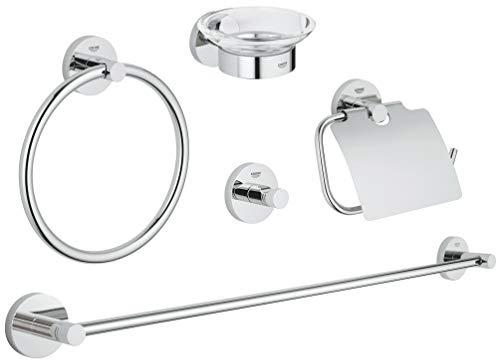 GROHE 40344001 Essentials Set d'Accessoires Argent Chromé