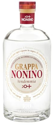 Distilleria Nonino, Grappa Monovitigni Vendemmia Bianca 40°, Unione di Grappe Monovitigno – Bottiglia in Vetro da 700 Ml
