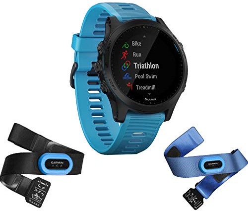 Garmin Forerunner 945 Bundle, Premium GPS Running/Triathlon Smartwatch with Music, Blue