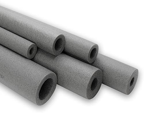 10 m Rohrisolierung (Stangenlänge 1 m) GRAU Basic Isolierschlauch Heizung Sanitär PE Isolierung Made in EU - 18 x 9 mm (Rohr Ø x Isolierstärke)