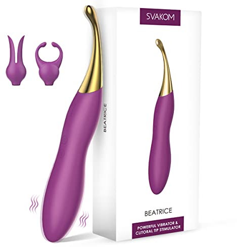 SVAKOM Hochfrequenz Vibration für Frauen, Dildo Vibrator Sex Spielzeug für Die Frau Paare, 10 Vibrationsmodus & 2 Vibratorköpfe, Sexspielzeug Vibratorensets für Frauen Klitoris Stimulator für Sie