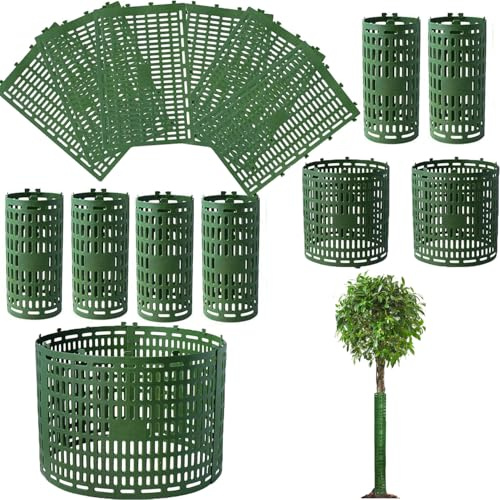 TOOSOAR 20 Pezzi Protezione per Il Tronco d'Albero 38cm*25cm,Protezione per Tronco d'Albero, Facile da Usare, Grande Protezione da Trimmer, Tosaerba, Animali