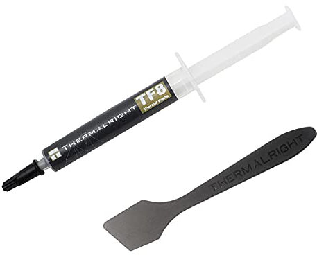Thermalright TF8 Hochleistungs-Wärmeleitpaste - 5,8 Gramm, 13,8 W/mK, hohe Haltbarkeit, einfach anzuwenden, für alle Kühlkörper CPU-Kühler/GPU/CPU, mit Anwendungswerkzeug