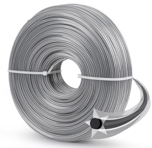 SWAWIS Mähfaden Trimmerfaden 2,4 mm x 100 M Freischneider Faden Rasentrimmer Motorsense Faden für Rasentrimmer Freischneider Schnur Mähfaden Motorsense Trimmerfäden, 5-Kant