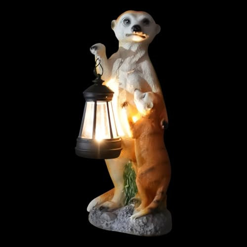 Décor De Jardin Meerkat - Figure De Jardin Debout Meerkat, Pelouse Et Décoration De Jardin | Art De La Cour Résineuse De Matériaux, De La Décoration De Jardin Réaliste De La Jardin De Jardin D