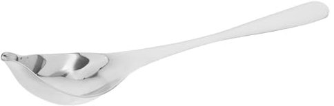 DONFAMDS Cucchiaio Da Salsa in Acciaio Inossidabile Cucinare Cucchiai Cucchiaio Decorativo Cucchiai Di Cioccolato Cucchiaio Da Immersione Per Caramelle Acciaio Inossidabile 304 Argento