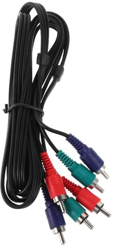 Gatuida Cable De Vídeo Compuesto Macho Macho Cable De Dvd Con Conexión Phono Para Sistema Estéreo Satelital Amplificador De Cine Uso