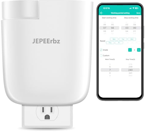 Diffuseur Huiles Essentielles sans Eau, À Branchement Mural, Bluetooth et App Connecté, Surface d'Utilisation 500 Pieds Carrés