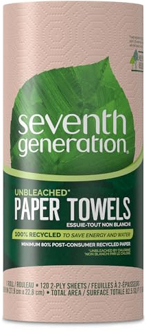 Seventh Generation Nat Paper Towels, 120 Cnt, 120-Count