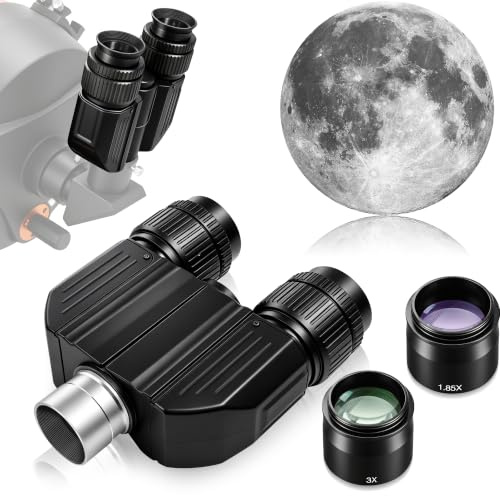 Alstar Stereo Binoviewer Binocular Viewer for 1.25 Inch Telescope Eyepieces