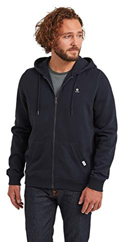 TOG24 Alden Men's Supersoft Zip-through Hoodie with Cosy Kangaroo Pocket and Chunky Drawcord Hood Dark Indigo