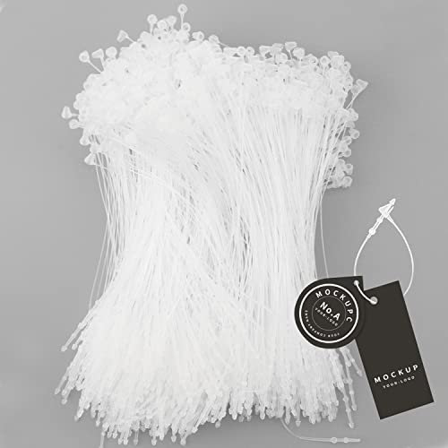 Sicherheitsfäden für Etiketten Loop Pins Ein Preisschild Anbringen (1000stück-125mm) Benötigen Keine Etikettierpistole, Hängeetiketten Preisschild für Etiketten Loop Preisschild Kleidung Preisträger