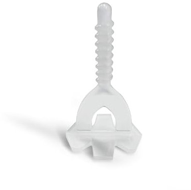 SAXOBOARD - Nivelliersystem, Fliesenverlegehilfe, Verlegehilfe Gewindehauben, Zuglaschen, Fliesen Werkzeug (1 mm – 1.000 Stück Gewindelaschen)