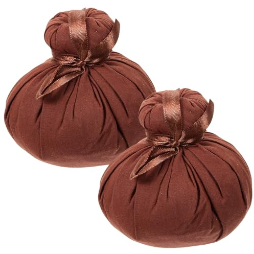 FOMIYES 2 Uds Bola De Masaje Bolas De Masaje Portátiles Bolas De Moxibustión Masaje De Compresión Caliente Spa Bola De Masaje Moxibustión Acupuntura Spa Bola De Compresión Caliente Bola