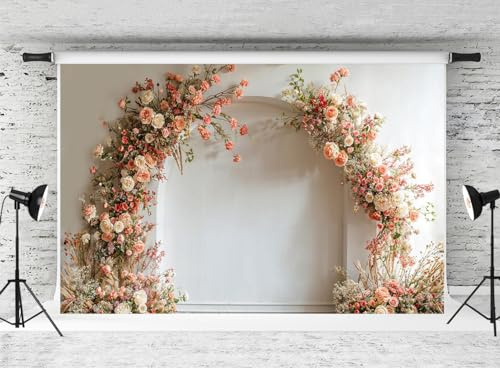 Kate 3x2m Telón de Fondo de la Boda Flor de la Boda Arco Floral Fondo romántico para Las niñas Cumpleaños Ducha de Novia Día de la Madre Foto Studio Props