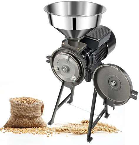 Grinding Mill，Electric Grinder, Grinder Mill Electric Grain Corn Wheat Feed/Flour Dry Wet Cereal Machine, Ultra-fine powder grinding machine, Cereals Grinder Rice Corn Grain Coffee Wheat wit