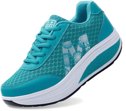 Zapatillas-Zapatillas De Deporte Tejidas Voladoras para Mujer OtoñO E Invierno Coreana, Zapatos Casuales con Cordones Y Cabeza Redonda, Zapatos para Correr con Suela Gruesa Bambas Mujer