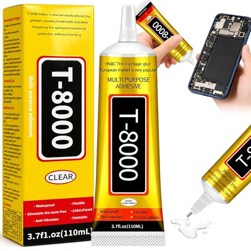 110 ML Handy Display Limmet Smartphone för Mobilreparation och Skärm | Pyssellim Transparent flytande, Multifunktionslim, Smyckeslim, Modellbygge Fin spets för Glas, Plast och DIY-Reparation