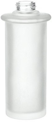 SMEDBO Handtuchhaken aus poliertem Chrom H351 Milchglas für Seifenspender, weiß, 6 x 6 x 13,7 cm