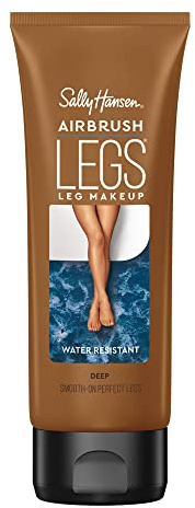 Sally Hansen Airbrush Legs®, Leg Makeup, Deep, Easy Application, Flawless Looking Legs, Water Resistant, Transfer Proof Lotion