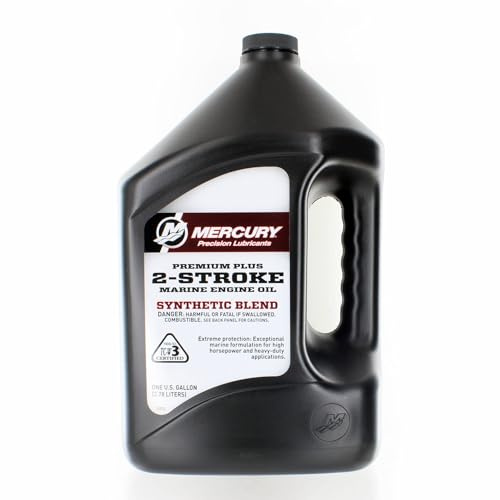 Mercury 2-Stroke Premium Plus Synthetic Blend Marine Engine Oil, 1 Gallon 858027K01