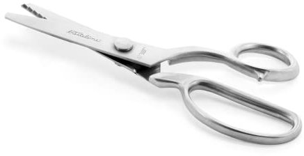 Otto Herder Manicure Zackenschrere Stoffschere 21 cm mit 5mm Schnittbreite, rostfreie Zackenschere in Aufbewahrungsbox zum Schneidern und Basteln