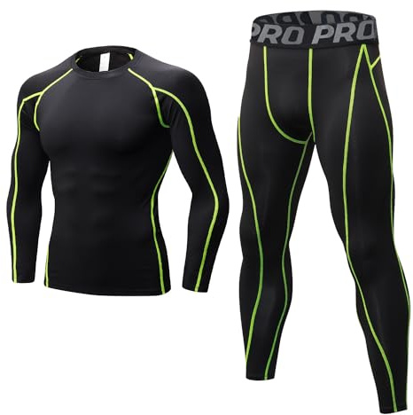 LANBAOSI Mens Thermal Underwear Set Long Sleeve Skins Base Layer Compression Top and Bottoms Long Johns for Cycling, Skiing, Outdoor Sports | Long Sleeve Shirts & Bottoms, Long Johns, Winter Thermal Wear, for Skiing, Running, Cycling, Outdoor Sports