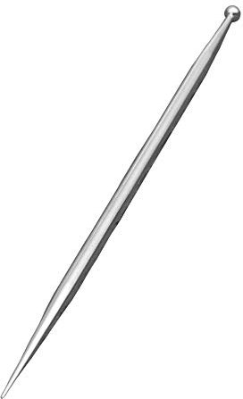 Ago per mescolare zucchero, Acciaio inossidabile, Argento, 15.8cm needle with ball