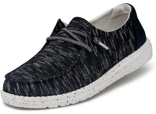 HEYDUDE Wendy Sox Damen - Slip on Flache Schuhe - Mokassin Stil, Navy, 41